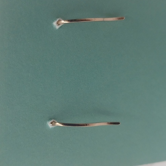 1085- Love Women's Earrings Handmade Rose Gold Color And Faux Green Pearls NWT - Picture 3 of 4